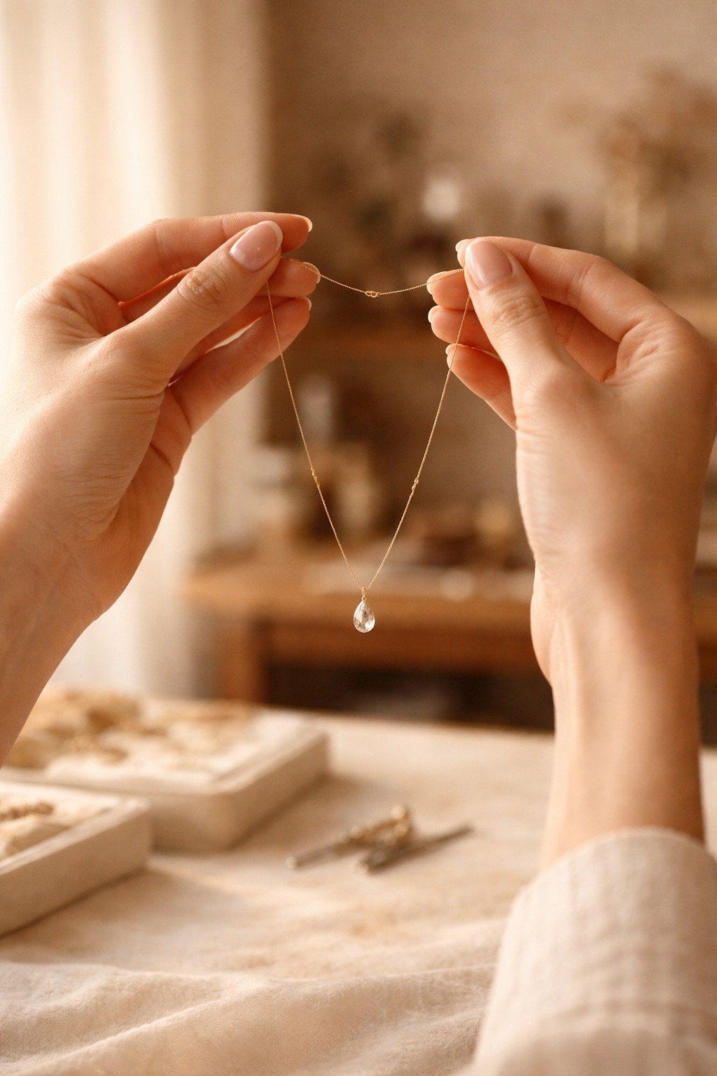 Auvi Jewels atelier — placeholder, replace with founders or workshop photo